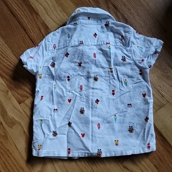 Disney Mickey Mouse Button-Down Shirt — 9-12 months - Picture 2 of 5